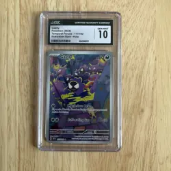CGC 10 Gastly 177/162 Pokemon Temporal Forces Illustration Rare 2024 - Image 1