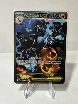 2025 Pokemon Phantasmal Flames - 125/094 Mega Charizard X ex SIR FRESH PULL NM - Image 2