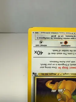 Pokemon TCG Vintage WOTC Dragonite Fossil 4/62 Unlimited Holo Rare - Image 5