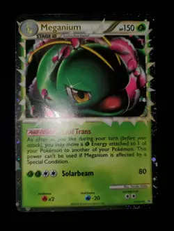Meganium Prime HGSS08 Holo Black Star Promo Pokemon TCG Card Lightly Played LP - Image 3