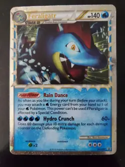 Feraligatr Prime HGSS07 Holo Black Star Promo Pokemon TCG Card Lightly Played LP - Image 1