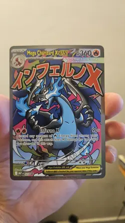 Mega Charizard x Ex 23 Promo Pokemon Card Near Mint Condition - Image 1