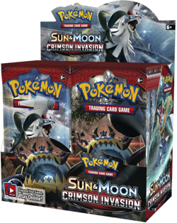 Pokemon Sun and Moon Crimson Invasion Booster Box Card Game - Factory Sealed 820650812491 - Image 1