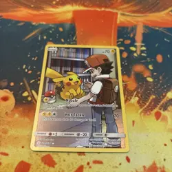 Pokemon Pikachu TCG Sun & Moon Cosmic Eclipse Card 241/236 Secret RareHolo LP/NM - Image 1