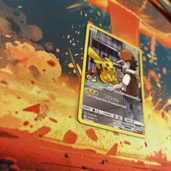 Pokemon Pikachu TCG Sun & Moon Cosmic Eclipse Card 241/236 Secret RareHolo LP/NM - Image 2