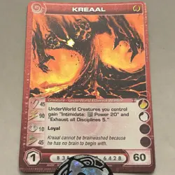 Chaotic Card Kreaal Rare Underworld Creature - Min Energy - Image 1
