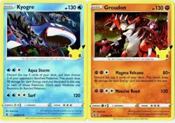 Kyogre 003/025 + Groudon 017/025 Celebrations HOLO Legendary Card Sets NM! - Image 2