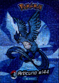 Pokemon Crystal Card Collection Set #144 Articuno Sparkle Holo Foil Chase - Image 1