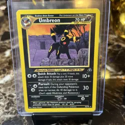 Umbreon 32/75 Neo Discovery Rare Pokemon Card LP - Image 1