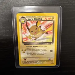 Pokemon TCG 2002 Legendary Collection Dark Raichu Rare Card 7/110 - Image 1