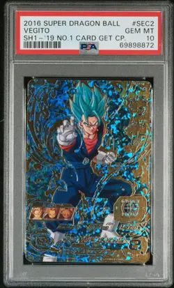 PSA 10 Vegito SH1-SEC2 2016 Super Dragon Ball Heroes Card Japanese - Image 1