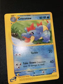 Croconaw 074/165 Expedition Base Set Regular Pokemon Card WOTC - Image 1