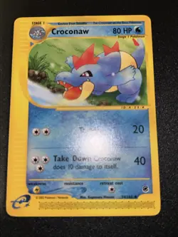 Croconaw 074/165 Expedition Base Set Regular Pokemon Card WOTC - Image 2