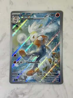 Pokemon TCG Raboot Stellar Crown Holo Card 147/142 Sv07 - Image 1
