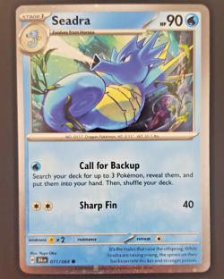 Pokemon TCG - Horsea and Seadra Cosmos Holo Cards - Shrouded Fable 010 011/064 - Image 4