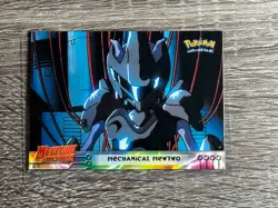 1999 Pokemon Topps Card #6 Mechanical Mewtwo Movie Scene Armor Team Rocket - Image 1