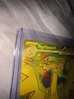 Charizard X Ex 130/094 Phantasmal Flames Mega Hyper Rare Gold Pokemon Card - Image 4