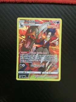 HOUNDOOM TG10/TG30, HOLO, SINGLE STRIKE, FULL ART, POKEMON CARD (NM) - Image 1