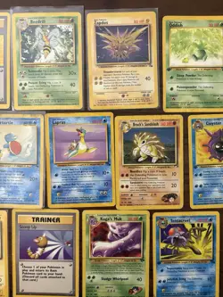 DMG Lot of Vintage Pokemon Cards Rares, 1st Edition. Base, Gym, Fossil, DAMAGED - Image 3