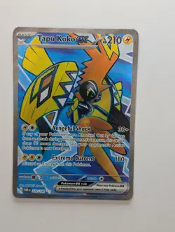 Tapu Koko ex - 222/182 - Pokemon Paradox Rift Full Art Ultra Rare Card NM - Image 1