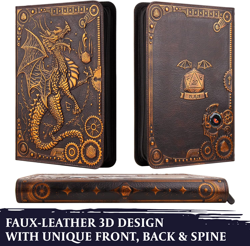 Trading Card Binder,360 Side Loading Pockets Albums with Zipper,3D PU Leather Em - Image 5