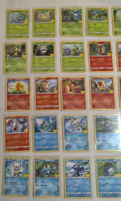 2021 McDonald’s Pokemon 25th Anniversary Holographic Complete Master Set 50 Card - Image 4