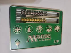 ULTRA PRO MTG ABACUS LIFE COUNTER GREEN METAL RARE FREE SHIPPING - Image 1
