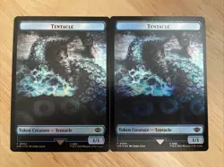 2x x2 MTG Tentacle (004) Food (011) FOIL Token Tales Of Middle-earth LTR NM/M - Image 2