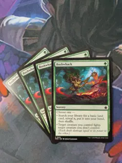 Bushwhack x 4 | 7% Off 2+ | Foundations | NM | MTG - Image 1