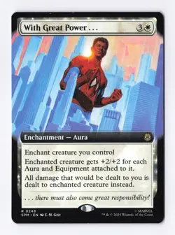 With Great Power... (Extended Art) 0248 (R) MTG Marvel's Spider-Man (SPM) - Image 1