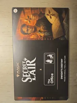 MTG Secret Lair x The Office Dwight’s Destiny Foil Edition - Image 1