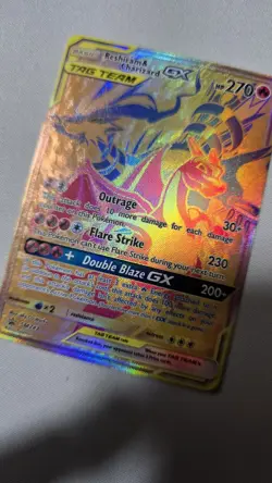 Reshiram & Charizard GX SM24 Tag Team Black Star Promo Pokemon TCG - Image 1