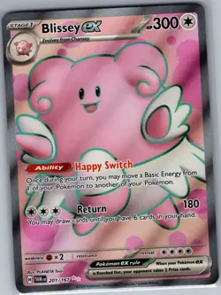 Blissey ex 201/167 SV06: Twilight Masquerade - Pokemon Card - NM - Image 1