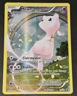 NM-MT Mew Black Star Promo XY110 Full Art Holo Pokemon X&Y Mythical Collection - Image 1