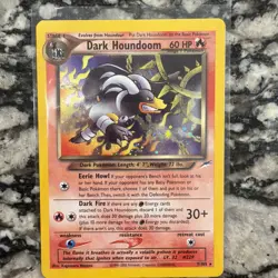 Pokemon TCG Dark Houndoom Neo Destiny Holo Rare 7/105 NM - Image 2