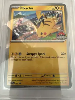 Pokemon 2024 Pikachu 190 World Championships 2024 Promo PSA 9 - Image 2
