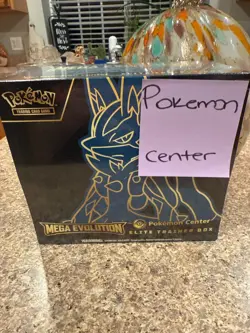 Pokemon Center Mega Evolution Lucario ETB Elite Trainer Box BRAND NEW Sealed - Image 1