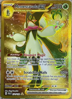 Meowscarada ex Gold Hyper Rare - 271/193 - Paldea Evolved Pokemon 2023 - Image 1