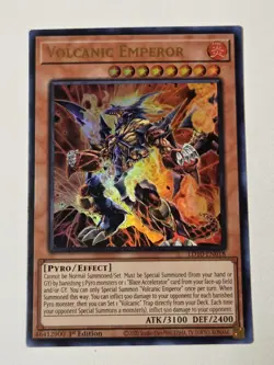 Volcanic Emperor LD10-EN018 Ultra Rare Yugioh Legendary Duelists 1st Edition NM - Image 1