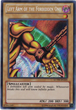 Yu-Gi-Oh! Left Arm of the Forbidden One (NM) Unlimited Secret Rare LCYW-EN305 - Image 1