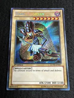 ?? YuGiOh! DARK MAGICIAN • SECRET RARE • LCYW-EN001 • 1st EDITION • NM ?? - Image 2