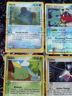 Collection Lot of 9 Pokemon Cards Mixed WOTC-Ex Era Vintage Holo Rares DAMAGED - Image 2