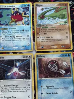 Collection Lot of 9 Pokemon Cards Mixed WOTC-Ex Era Vintage Holo Rares DAMAGED - Image 3
