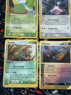 Collection Lot of 9 Pokemon Cards Mixed WOTC-Ex Era Vintage Holo Rares DAMAGED - Image 5