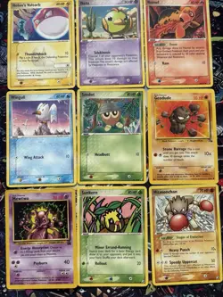 Collection Lot 9 Pokemon Card Mixed Delta Species Wotc Vintage Non Holo Played - Image 1