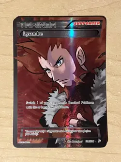 Pokemon Lysandre Flashfire Ultra Rare Full Art Holo Card 104/106 NM-LP Condition - Image 1