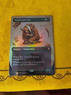 Badgermole Cub Borderless Art Foil MTG Avatar - Image 1