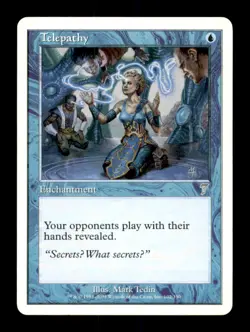 MTG Telepathy LP Light Play Seventh Edition [1552] - Image 1