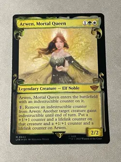 MTG The Lord of the Rings Arwen Mortal Queen Showcase Scrolls Foil NM - Image 1