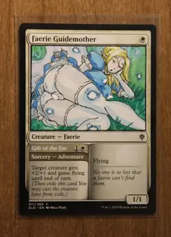 Faerie Guidemother Altered Art Hand Painted MTG Magic the Gathering Anime Girl - Image 1